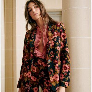 NWT Sezane Tina Jacket Garden - Size 2 (Euro 34)